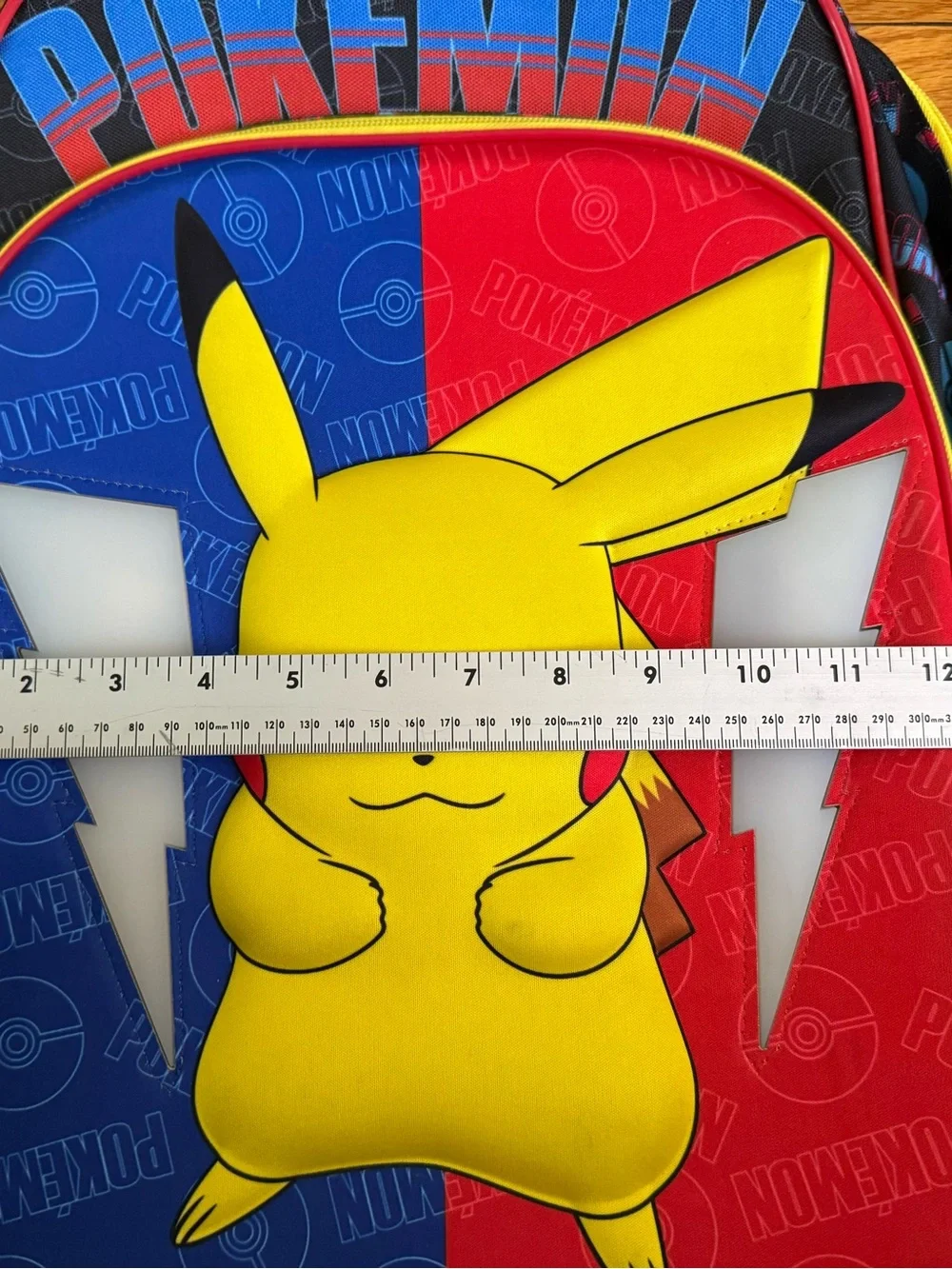 Pikachu Kids Backpack - Yellow/Blue/Red - lights up